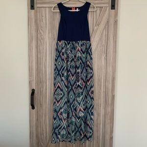 Sheer lined Maxi Dress
